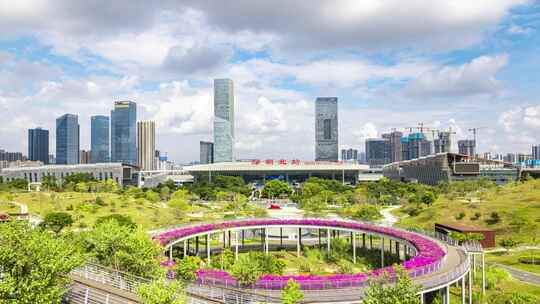 深圳北站延时合集视频素材模板下载