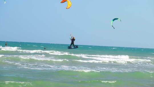 海南三亚航拍旅游海边风景