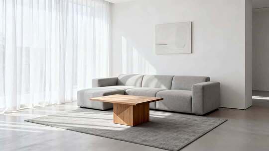 现代简约风格客厅室内场景