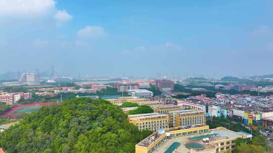 广州大学城航拍校园广州番禺区广东城市风景