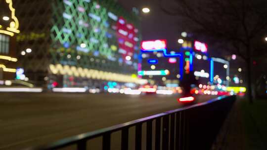 城市，栏杆，街道，汽车