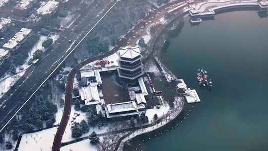 西安大唐芙蓉园雪景