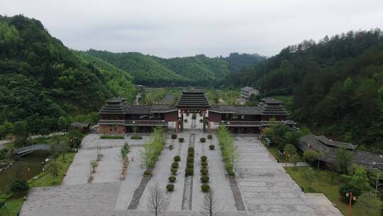 旅游景区湖南通道万佛山4A景区航拍