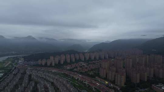 福建连江县潘渡镇的雨后景色