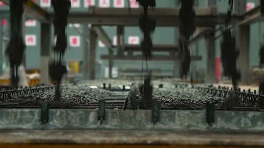混泥土预制桥梁板厂生产 工人钢筋水泥