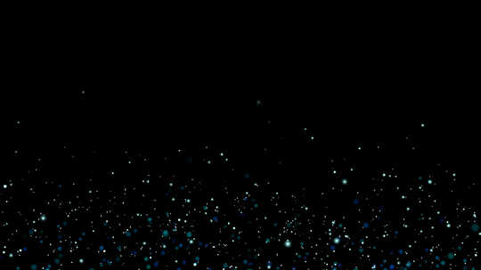 蓝色星火粒子闪烁有通道视频素材模板下载