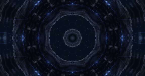 110  4K绚丽蓝光时尚大片万花筒背景