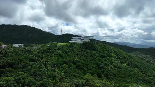 深圳盐田区云海广场云海驿站航拍