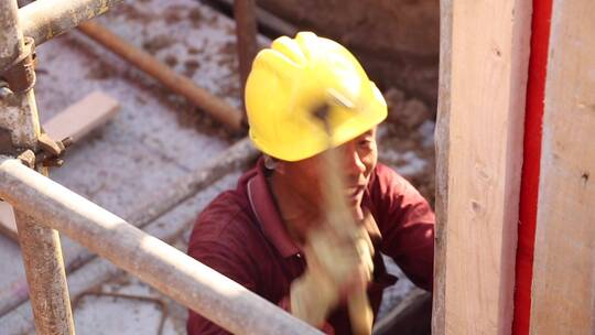 建筑工人农民工 劳务视频素材模板下载