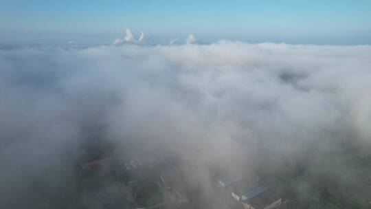 城市平流雾视频素材模板下载