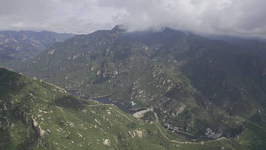 北京青龙峡夏季风光航拍视频