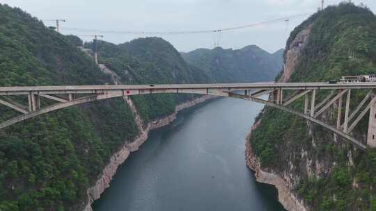 贵州乌江江界河桥航拍
