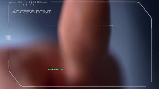 指纹扫描解锁成功视频素材模板下载
