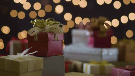 520礼物盒圣诞节礼物情人节礼物视频素材模板下载