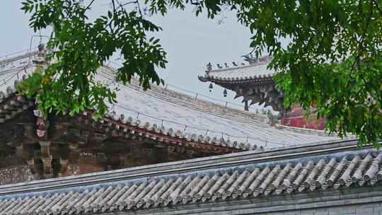 天津蓟县独乐寺观音阁寺庙木构古建筑