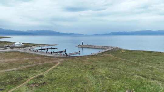 新疆赛里木湖视频素材模板下载