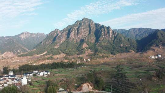 航拍山村 皖南乡村