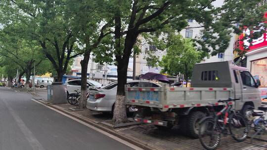 城市道路马路街头景象实拍