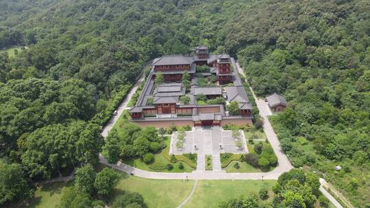 湖北襄阳岘首山文化旅游景区航拍