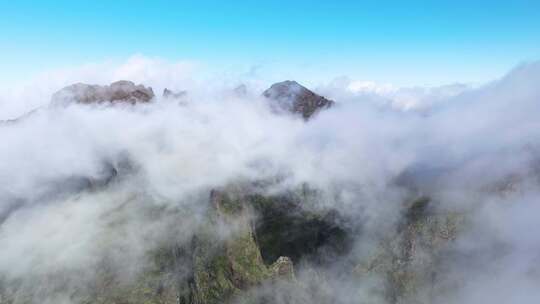 云海山川森林云大山风景云海云雾山水风光山