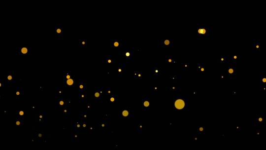 金色粒子颗粒光斑动画背景AE模板