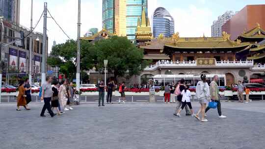 静安寺 人流 景点 十一 国庆