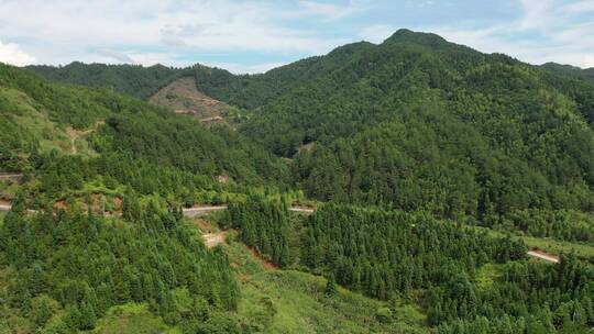 福建 德化 春美 山路 十八格盘山公路视频素材模板下载