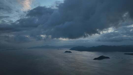 宁德霞浦傍晚航拍