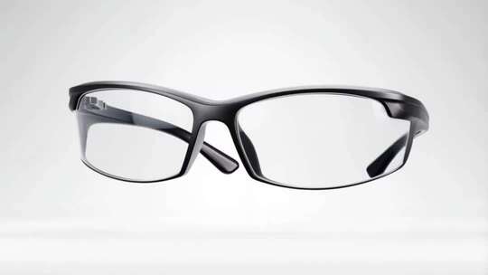 黑色镜框眼镜展示素材