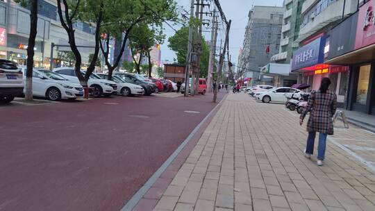 城市道路马路街头景象实拍