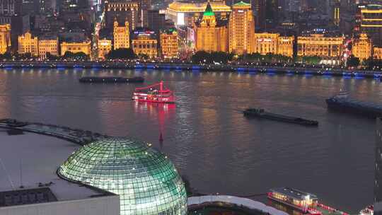 上海空镜航拍 夜景合集