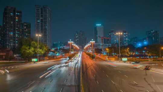 成都九眼桥夜景车流