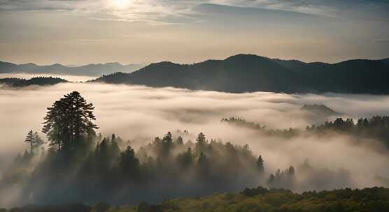 唯美风光日出日落云海风景唯美开场航拍中国