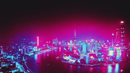上海赛博夜景