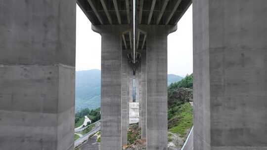 贵州清水河大桥航拍空镜视频素材模板下载
