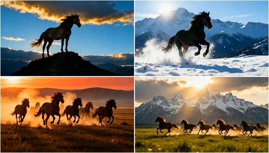 2026马年马群奔跑骏马奔腾万马驰骋