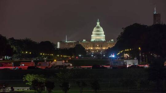 白宫夜景