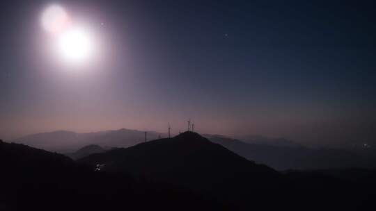 户外唯美夜晚星空银河延时