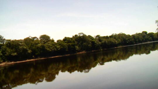 视角拍摄巴西亚马逊河下游