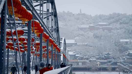 兰州雪景