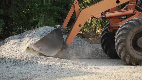 铺路、沥青、道路、压路机