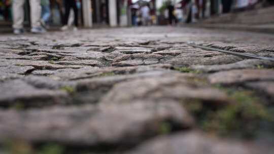 脚走路 石板路 石子路 石块路 石头路 脚部