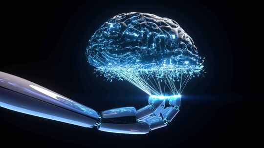 人工智能 机器人手 大脑生长