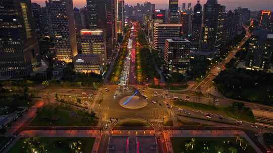 上海陆家嘴夜景