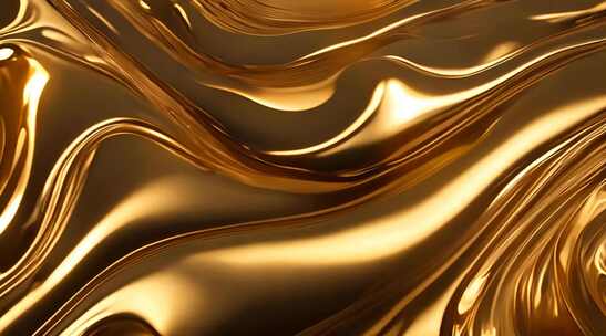 抽象金色液体背景