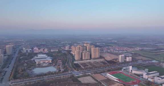 城市发展 城市建设 航拍 新城 曲沃大景