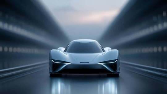 未来跑车概念车疾驰速度激情汽车无限可能