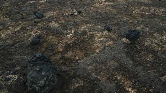 火山，石头，火山口，荒凉