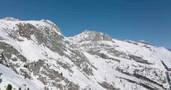 Belalp，山脉，瑞士，雪