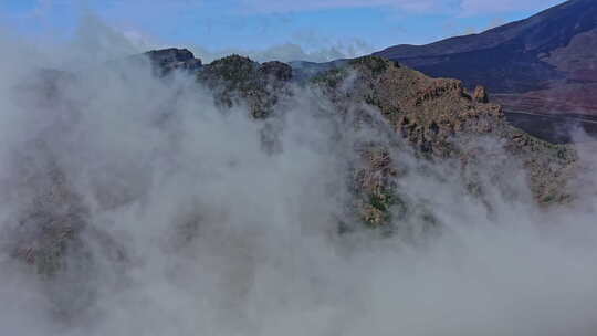 西班牙特内里费岛令人敬畏的火山景观